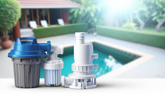 alt_text: Svadon’s compact pool pump and filter: efficient, space-saving bliss for your backyard oasis.