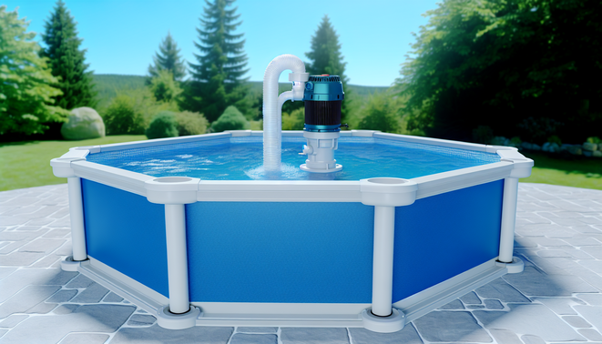 alt_text: "Svadon above ground swimming pool pumps: Power, efficiency, and clarity for your summer oasis."