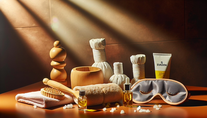alt_text: "Svadon spa accessories elevate your relaxation experience with luxury and comfort."