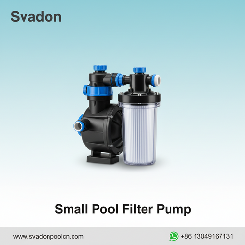 alt_text: Svadon small pool filter pump. Enjoy pristine water in your backyard oasis. Simple & effective.
