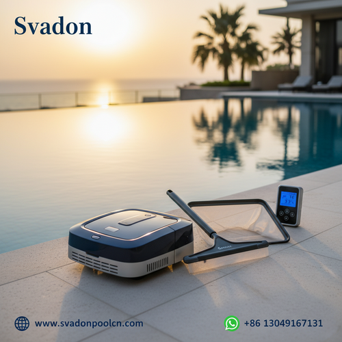 alt_text: Svadon: Modern pool accessories for fun, style, and relaxation in the sun.