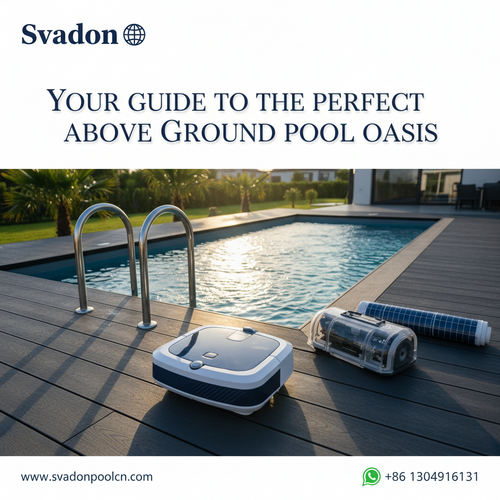 alt_text: Svadon accessories for above ground swimming pools.